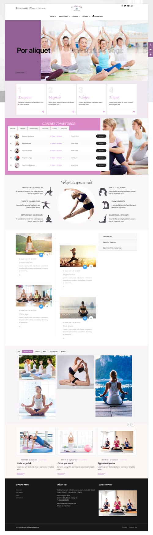 Yoga Joomla Template