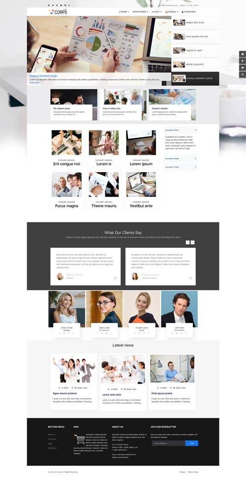 Corporate Joomla Template
