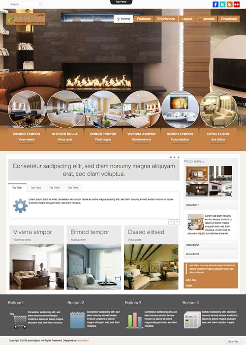 Interior Joomla Template