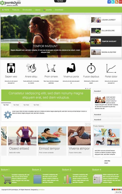 Fitness Joomla Template