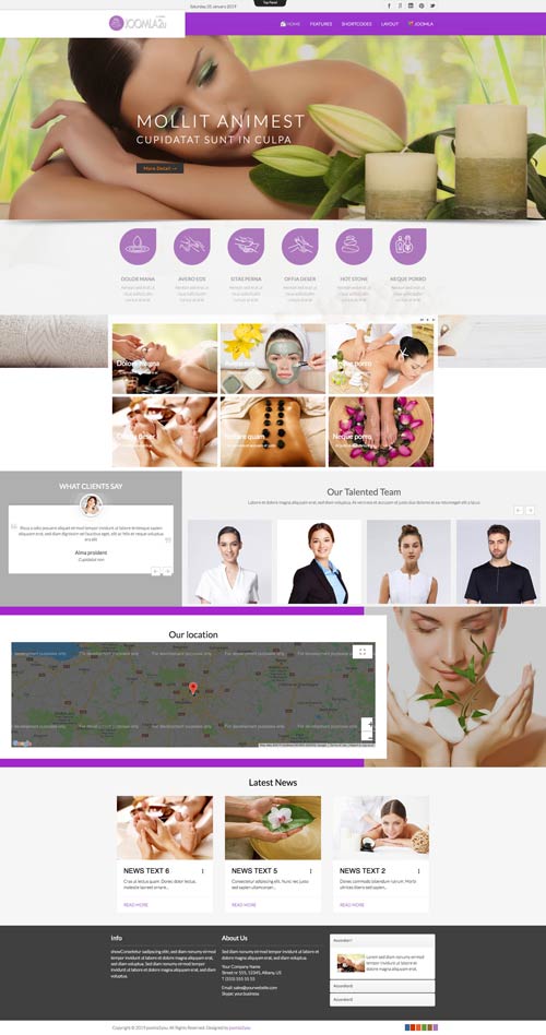 Spa Salon Joomla Template